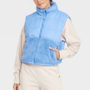 Joy Lab | size large | quilted sherpa vest